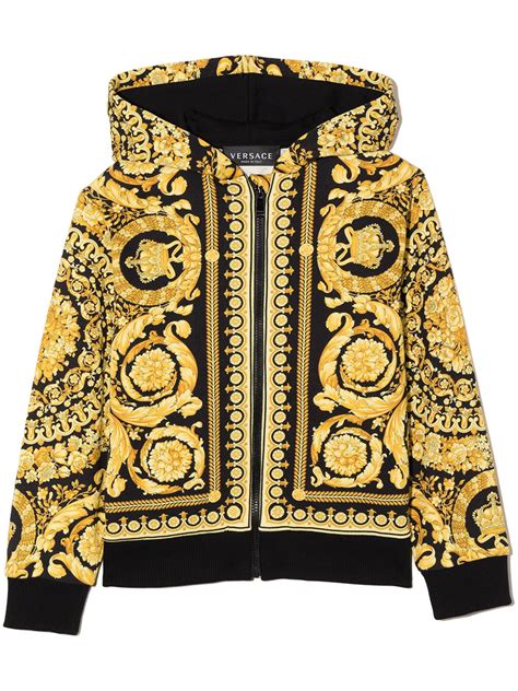 versace hoodie dress|versace zip up hoodie.